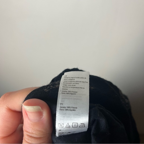 AMUSE Society Boho Romper Black Size Medium Viscose Geometric Pattern - Picture 5 of 6